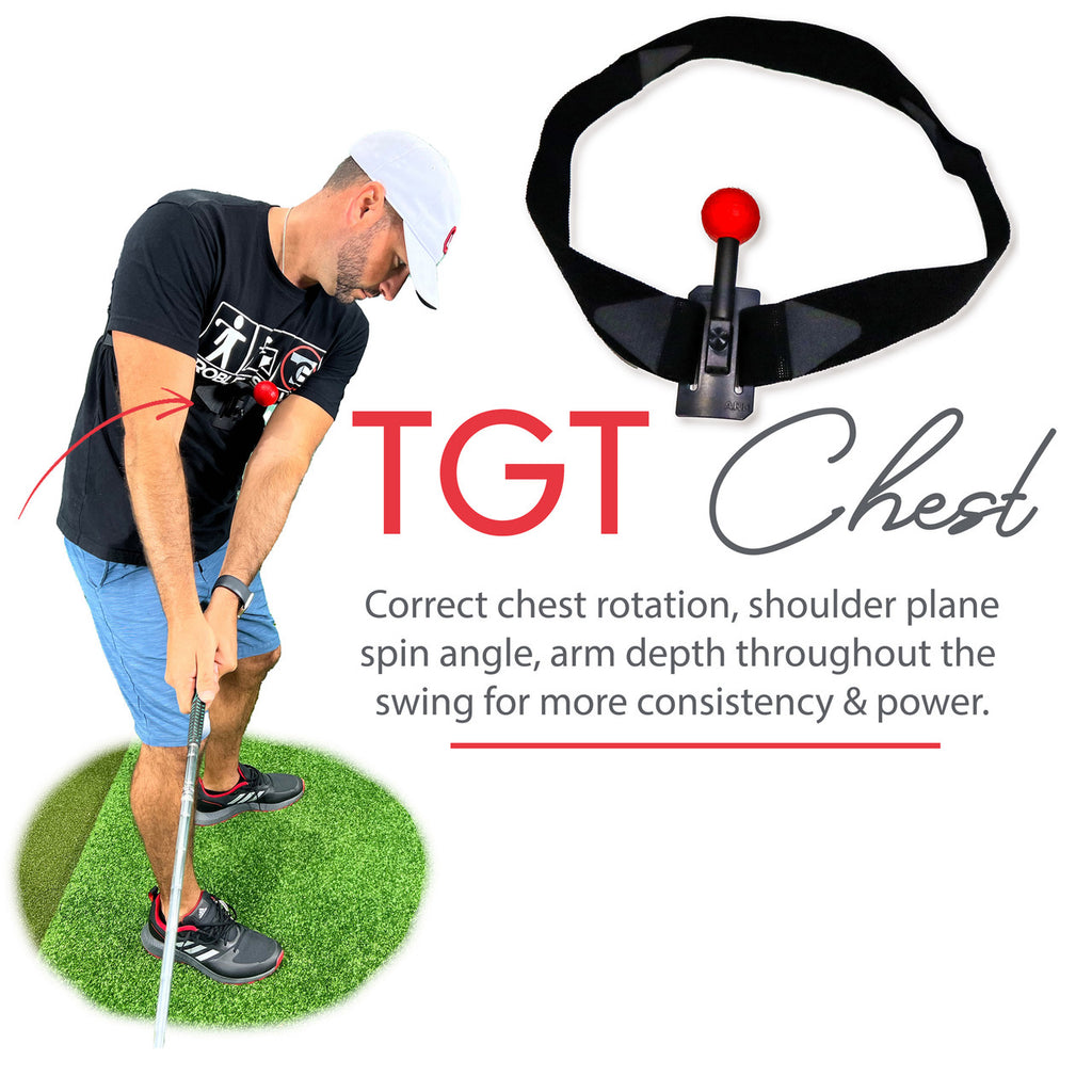 The correct upper body movement is a key factor for a consistent & powerful golf swing. The big muscles of our 
chest & lats engage when the upperbody/chest properly rotates in plane during the backswing & downswing 
resulting in more consistent, powerful golf swings.
