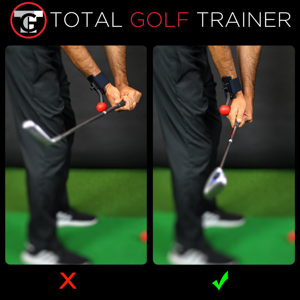 Total Golf Trainer Wrist/Arm | Golf Swing Trainer for Wrist Structure, Arm Connection & Clubface Control
