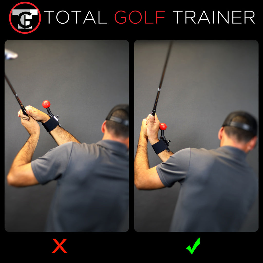 Total Golf Trainer Wrist/Arm | Golf Swing Trainer for Wrist Structure, Arm Connection & Clubface Control