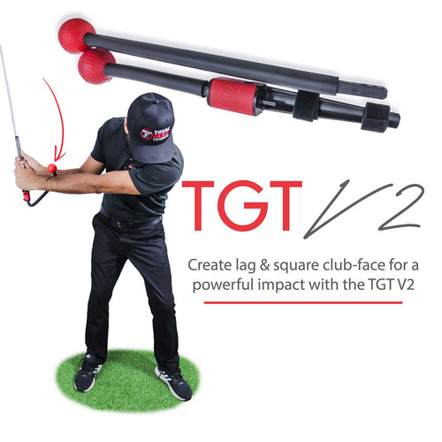The NEW TGT V2 is the first multi tool in golf that fits all clubs from US Kids to Jumbo grips. The flexible training rods have the ability to shape into many leading products on the market ie. (Hanger, Educator, Impact Snap, Swingyde, Lag Stick) and many more. Reinforce fundamentals and fix all of your swing faults. Improve your full swing, pitching and chipping. Golf Training Aid